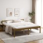 vidaXL Cama personas mayores madera maciza pino marrón miel 200x200 cm vidaXL Cama personas mayores madera maciza pino marrón miel 200x200 cm
