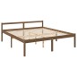 vidaXL Cama personas mayores madera maciza pino marrón miel 200x200 cm vidaXL Cama personas mayores madera maciza pino marrón miel 200x200 cm