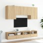 vidaXL Muebles de TV de pared 5 pzas madera de ingeniería roble Sonoma vidaXL Muebles de TV de pared 5 pzas madera de ingeniería roble Sonoma