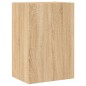 vidaXL Muebles de TV de pared 5 pzas madera de ingeniería roble Sonoma vidaXL Muebles de TV de pared 5 pzas madera de ingeniería roble Sonoma