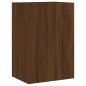 vidaXL Muebles de TV de pared 5 pzas madera de ingeniería marrón roble
