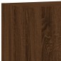vidaXL Muebles de TV de pared 5 pzas madera de ingeniería marrón roble