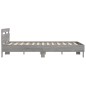 vidaXL Cama con cabecero madera de ingeniería gris Sonoma 140x190 cm vidaXL Cama con cabecero madera de ingeniería gris Sonoma 140x190 cm