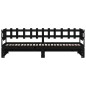 vidaXL Sofá cama extraíble madera maciza de pino negro 2x(80x200) cm vidaXL Sofá cama extraíble madera maciza de pino negro 2x(80x200) cm