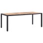 vidaXL Set comedor de jardín 9 piezas y cojines ratán sintético negro vidaXL Set comedor de jardín 9 piezas y cojines ratán sintético negro