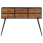 vidaXL Mesa consola con cajones teca maciza reciclada 116x30x76 cm vidaXL Mesa consola con cajones teca maciza reciclada 116x30x76 cm