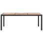 vidaXL Set comedor de jardín 9 piezas y cojines ratán sintético negro vidaXL Set comedor de jardín 9 piezas y cojines ratán sintético negro