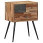vidaXL Mesita de noche madera maciza de teca 47x31,5x60 cm vidaXL Mesita de noche madera maciza de teca 47x31,5x60 cm