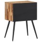 vidaXL Mesita de noche madera maciza de teca 47x31,5x60 cm vidaXL Mesita de noche madera maciza de teca 47x31,5x60 cm