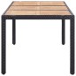 vidaXL Set comedor de jardín 9 piezas y cojines ratán sintético negro vidaXL Set comedor de jardín 9 piezas y cojines ratán sintético negro