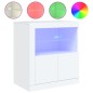 vidaXL Aparador con luces LED blanco 60,5x37x67 cm vidaXL Aparador con luces LED blanco 60,5x37x67 cm