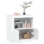 vidaXL Aparador con luces LED blanco 60,5x37x67 cm vidaXL Aparador con luces LED blanco 60,5x37x67 cm
