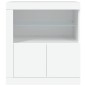 vidaXL Aparador con luces LED blanco 60,5x37x67 cm vidaXL Aparador con luces LED blanco 60,5x37x67 cm