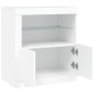 vidaXL Aparador con luces LED blanco 60,5x37x67 cm vidaXL Aparador con luces LED blanco 60,5x37x67 cm