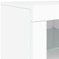 vidaXL Aparador con luces LED blanco 60,5x37x67 cm vidaXL Aparador con luces LED blanco 60,5x37x67 cm