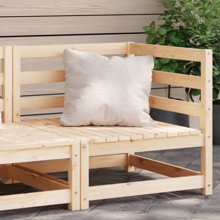 vidaXL Sofá esquinero de jardín madera maciza de pino 70x70x67 cm