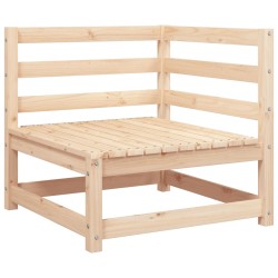 vidaXL Sofá esquinero de jardín madera maciza de pino 70x70x67 cm