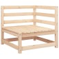 vidaXL Sofá esquinero de jardín madera maciza de pino 70x70x67 cm