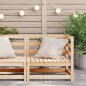 vidaXL Sofá esquinero de jardín madera maciza de pino 70x70x67 cm