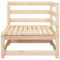 vidaXL Sofá esquinero de jardín madera maciza de pino 70x70x67 cm