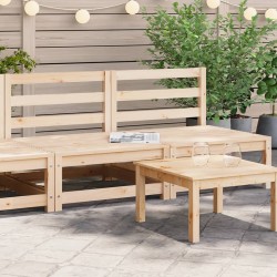 vidaXL Sofás de jardín sin reposabrazos 2 uds madera pino 70x70x67 cm