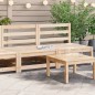 vidaXL Sofás de jardín sin reposabrazos 2 uds madera pino 70x70x67 cm vidaXL Sofás de jardín sin reposabrazos 2 uds madera pino 70x70x67 cm