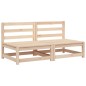 vidaXL Sofás de jardín sin reposabrazos 2 uds madera pino 70x70x67 cm vidaXL Sofás de jardín sin reposabrazos 2 uds madera pino 70x70x67 cm