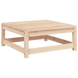 vidaXL Taburete de jardín madera maciza de pino 70x70x30 cm