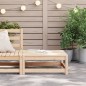 vidaXL Taburete de jardín madera maciza de pino 70x70x30 cm