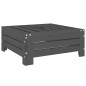 vidaXL Cubierta para base de sombrilla madera maciza de pino gris