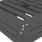 vidaXL Cubierta para base de sombrilla madera maciza de pino gris