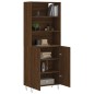 vidaXL Aparador alto madera contrachapada marrón roble 69,5x34x180 cm vidaXL Aparador alto madera contrachapada marrón roble 69,5x34x180 cm