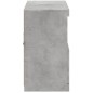 vidaXL Aparador con luces LED gris hormigón 81x37x67 cm vidaXL Aparador con luces LED gris hormigón 81x37x67 cm