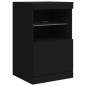 vidaXL Aparador con luces LED negro 41x37x67 cm vidaXL Aparador con luces LED negro 41x37x67 cm