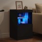 vidaXL Aparador con luces LED negro 41x37x67 cm vidaXL Aparador con luces LED negro 41x37x67 cm