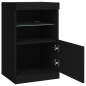 vidaXL Aparador con luces LED negro 41x37x67 cm vidaXL Aparador con luces LED negro 41x37x67 cm
