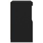 vidaXL Aparador con luces LED negro 41x37x67 cm vidaXL Aparador con luces LED negro 41x37x67 cm
