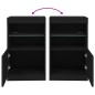 vidaXL Aparador con luces LED negro 41x37x67 cm vidaXL Aparador con luces LED negro 41x37x67 cm