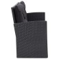 vidaXL Set muebles de jardín 6 piezas y cojines ratán sintético negro vidaXL Set muebles de jardín 6 piezas y cojines ratán sintético negro