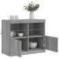 vidaXL Aparador con luces LED gris Sonoma 81x37x67 cm vidaXL Aparador con luces LED gris Sonoma 81x37x67 cm