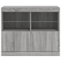 vidaXL Aparador con luces LED gris Sonoma 81x37x67 cm vidaXL Aparador con luces LED gris Sonoma 81x37x67 cm