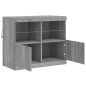 vidaXL Aparador con luces LED gris Sonoma 81x37x67 cm vidaXL Aparador con luces LED gris Sonoma 81x37x67 cm