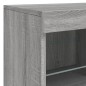vidaXL Aparador con luces LED gris Sonoma 81x37x67 cm vidaXL Aparador con luces LED gris Sonoma 81x37x67 cm
