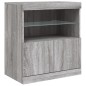 vidaXL Aparador con luces LED gris Sonoma 60x37x67 cm vidaXL Aparador con luces LED gris Sonoma 60x37x67 cm