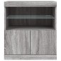vidaXL Aparador con luces LED gris Sonoma 60x37x67 cm vidaXL Aparador con luces LED gris Sonoma 60x37x67 cm