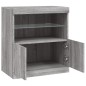 vidaXL Aparador con luces LED gris Sonoma 60x37x67 cm vidaXL Aparador con luces LED gris Sonoma 60x37x67 cm