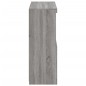 vidaXL Aparador con luces LED gris Sonoma 81x37x100 cm