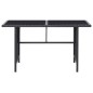 vidaXL Set muebles de jardín 6 piezas y cojines ratán sintético negro vidaXL Set muebles de jardín 6 piezas y cojines ratán sintético negro