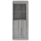vidaXL Aparador con luces LED gris Sonoma 41x37x100 cm vidaXL Aparador con luces LED gris Sonoma 41x37x100 cm