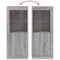 vidaXL Aparador con luces LED gris Sonoma 41x37x100 cm vidaXL Aparador con luces LED gris Sonoma 41x37x100 cm
